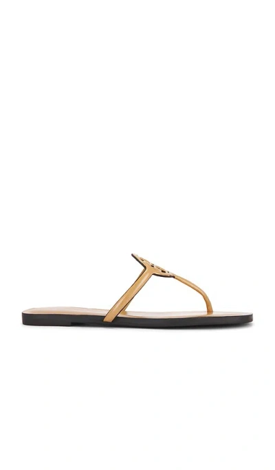 Tory Burch Miller Square Toe Flip Flop In Brown