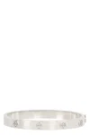 Tory Burch Silver-tone Stainless Steel Bracelet In Metallic