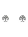 Tory Burch Miller Stud Earring In Brown