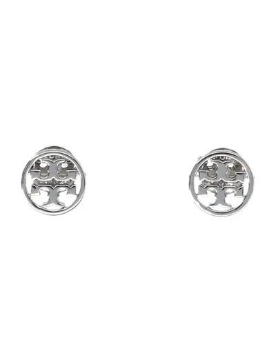 Tory Burch Miller Stud Earring In Brown