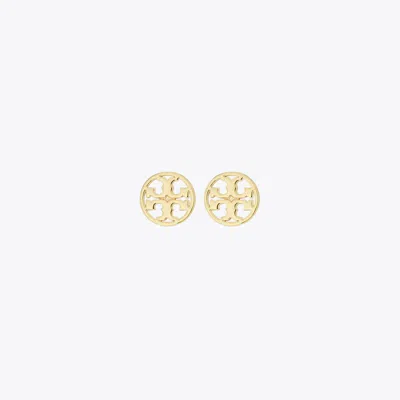 Tory Burch Miller Stud Earrings In Brown