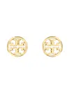 Tory Burch "miller" Stud Earrings In Gold