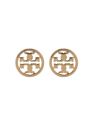Tory Burch Miller Round Stud Earrings In 720 Gold
