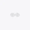 Tory Burch Miller Stud Earrings In Silver