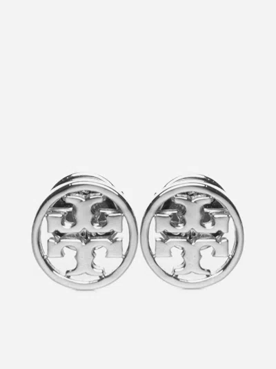 Tory Burch Miller Stud Earrings In Silver