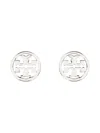 Tory Burch Miller Stud Earrings In Silver
