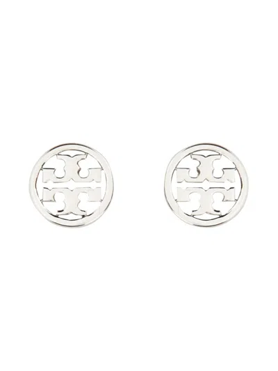 Tory Burch Miller Stud Earrings In Silver