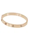Tory Burch Miller Stud 5mm Hinge Bracelet In Rose Gold