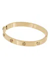 Tory Burch Miller Goldtone Stud Hinge Bracelet In Tory Gold