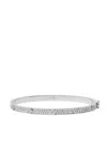 Tory Burch Miller Studded 5mm Bracelet In Silver