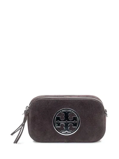 Tory Burch Miller Suede Mini  Bag In Brown