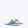Tory Burch Miller Suede Sandal In Blue