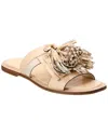 Tory Burch Miller Tassel Leather Slide In White