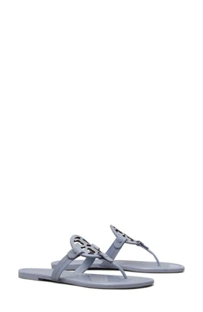 Tory Burch Miller Thong Sandal In Gray