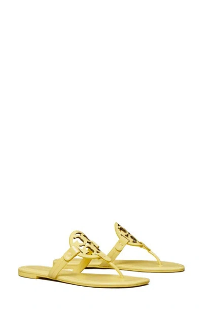 Tory Burch Miller Thong Sandal In Lemon Ice