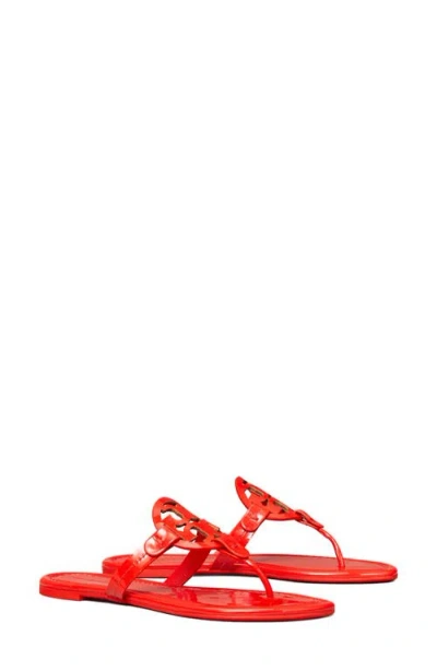 Tory Burch Miller Thong Sandal In Red