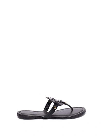 Tory Burch `miller` Thong Sandals In Black  