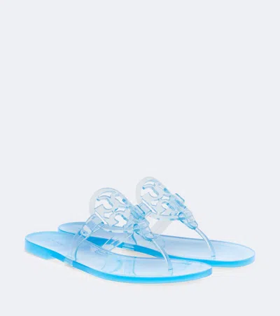 Tory Burch Rubber Miller Sandals Flat Sole Open Toe In Multi