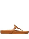 Tory Burch Miller Cloud Leather Thong Sandals In Multi