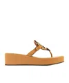 Tory Burch Miller Toe Sandals In Brown