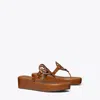 Tory Burch Miller Wedge Sandal In Brown