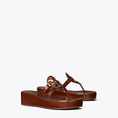 Tory Burch Miller Wedge Sandal In Brown