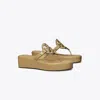 Tory Burch Miller Wedge Sandal In Brown