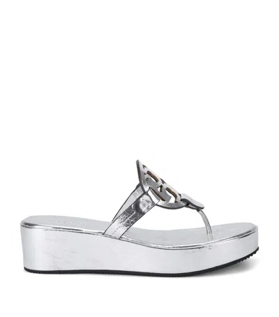 TORY BURCH MILLER WEDGE SANDALS 25