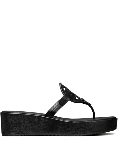 TORY BURCH MILLER WEDGE THONG SANDALS