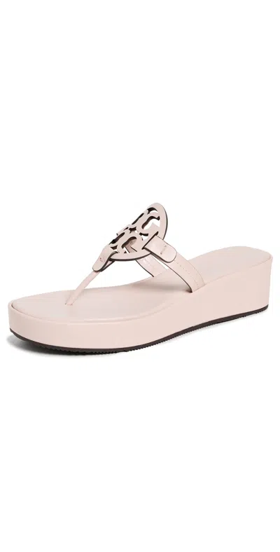 TORY BURCH MILLER WEDGES SOFT PINK