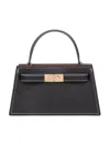 Tory Burch Mini Bag Lee Radziwill Petite In Leather Color Black In Black