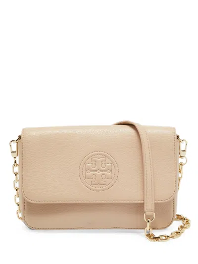 Pre-owned Tory Burch Mini Bombe Shoulder Bag In Neutral