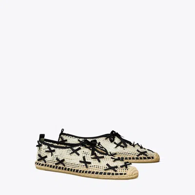 Tory Burch Mini Bow Mesh Espadrille