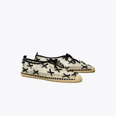 Tory Burch Mini Bow Mesh Espadrille In Multi
