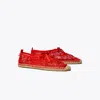 Tory Burch Mini Bow Mesh Espadrille In Multi
