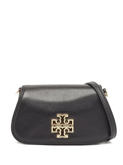 Pre-owned Tory Burch Mini Britten Leather Flap Cross Body Bag