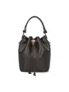 Tory Burch Mini Bucket Bag T Monogram In Black
