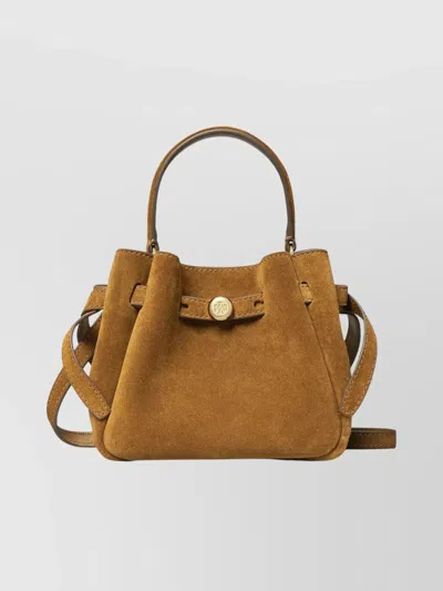 Tory Burch Mini Bucket Crossbody Bag Handle In Orange