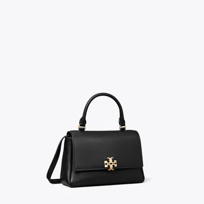 Tory Burch Mini Charlie Top-handle Crossbody In Black