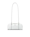 Tory Burch Mini Crinkle Leather Marshmallow Satchel