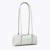 Tory Burch Mini Crinkle Leather Marshmallow Satchel In White