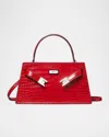 Tory Burch Mini Croc-embossed Leather Top-handle Bag