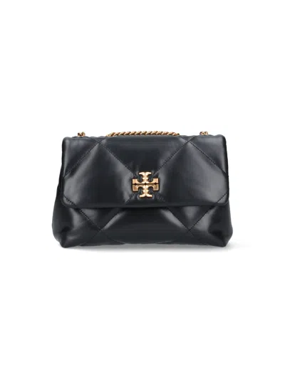 Tory Burch Mini Diamond Quilted Small Shoulder Handbag In Black