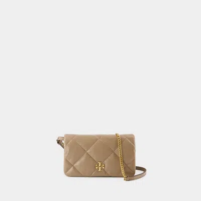 Tory Burch Mini Diamond Wallet On Chain In Neutral