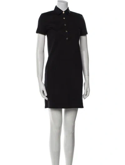 Pre-owned Tory Burch Mini Dress In Black