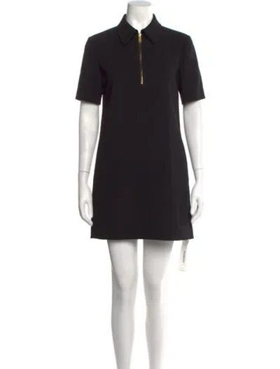 Pre-owned Tory Burch Mini Dress In Black