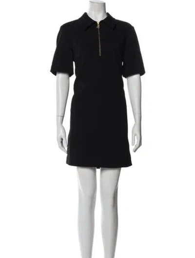 Pre-owned Tory Burch Mini Dress In Blue