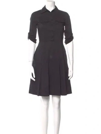 Pre-owned Tory Burch Mini Dress In Gray