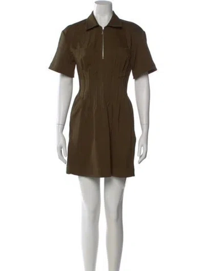 Pre-owned Tory Burch Mini Dress In Green