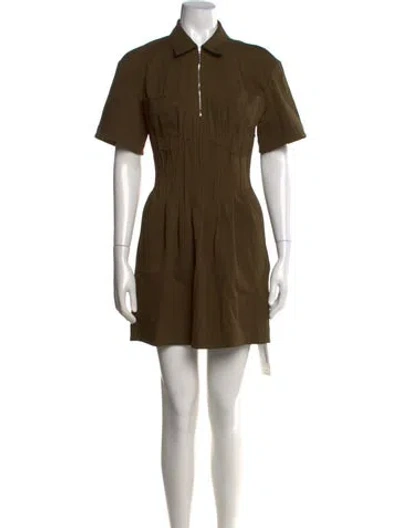 Pre-owned Tory Burch Mini Dress In Green
